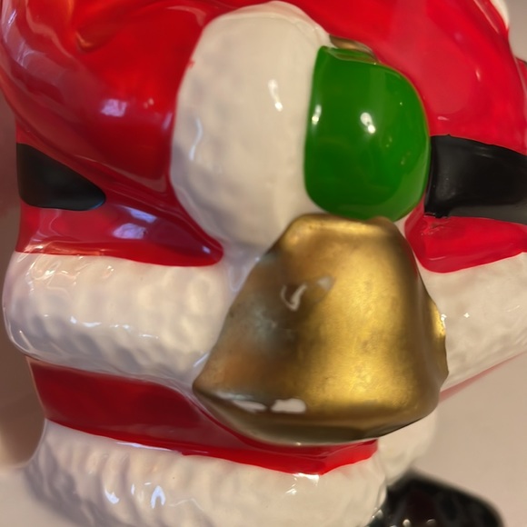 Lefton vintage China 1986 Hand-painted Santa napkin holder - Picture 8 of 12